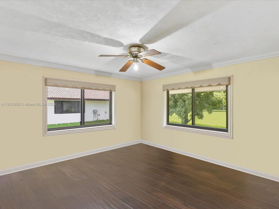 Bedroom on the North West corner of the residence.