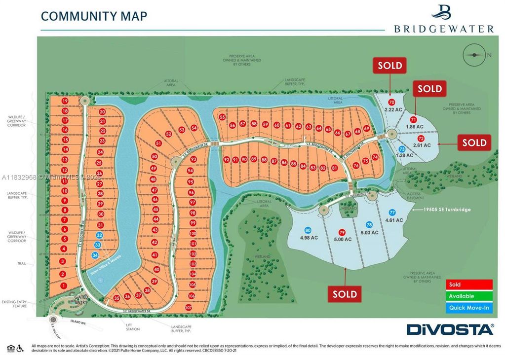 Site Plan - Sold vs Available