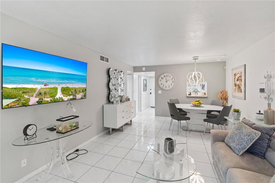 Ample and Beautiful Living Room and Dining Area