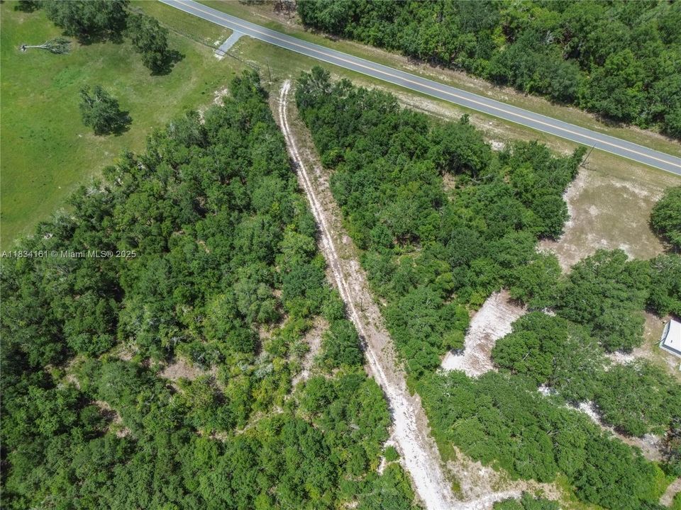 50' power easement 25'on either side (=1.30 acres)