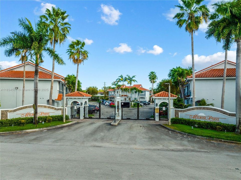 Gated community entrance