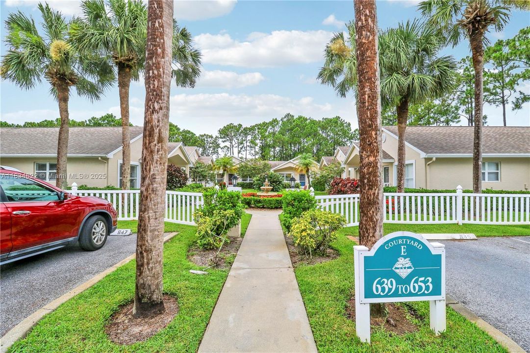 Entry into the villa cluster