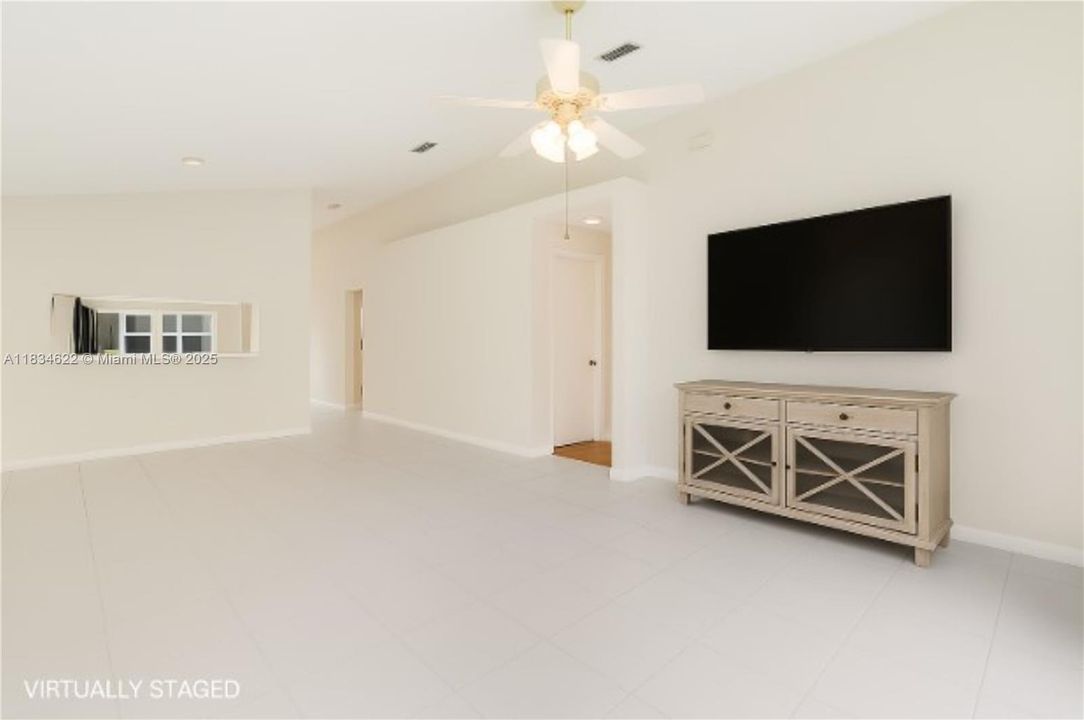 Living room entertainment area