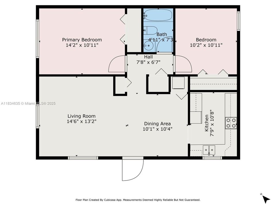 Recently Sold: $330,000 (2 beds, 1 baths, 887 Square Feet)