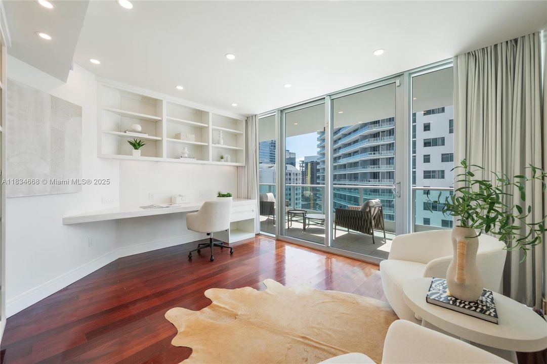 2nd Bedroom - set up as an office - access to West Terrace