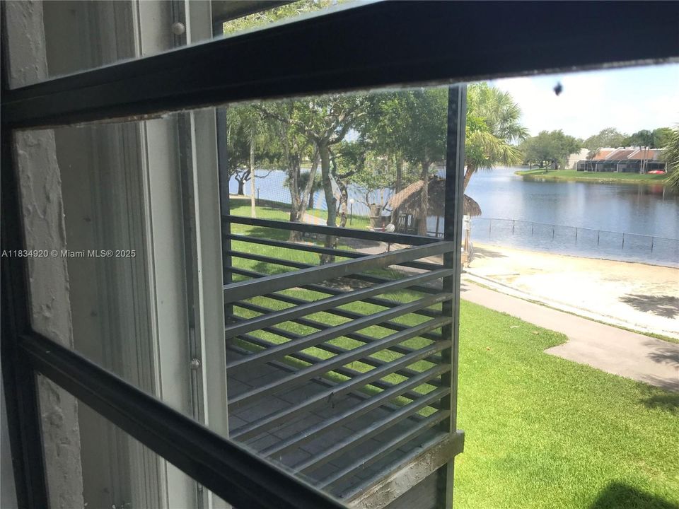 Bedroom Window overlooking Balcony