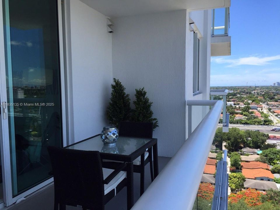 North view of the balcony