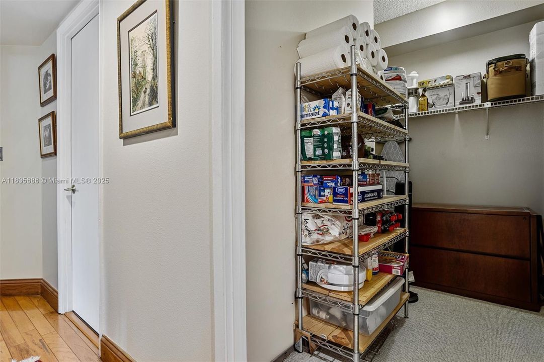 Spacious large pantry storage in the unit!