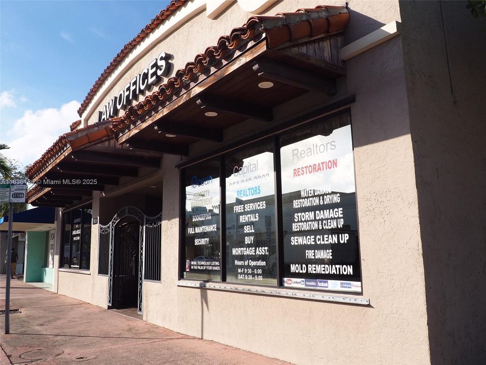Retail frontage on Tyler St