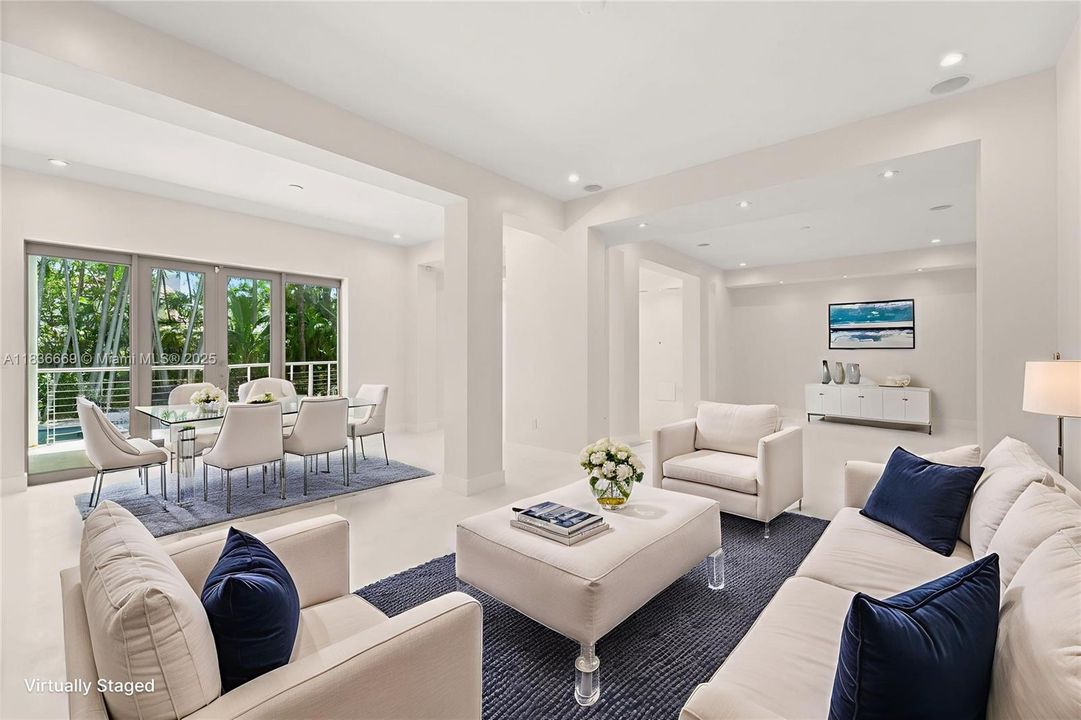 Living Room Virtually Staged