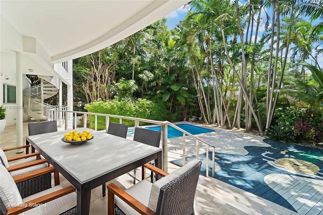 Patio Virtually Staged