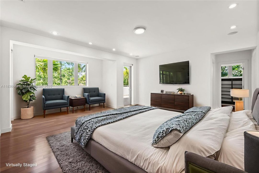 Primary Bedroom Virtually Staged