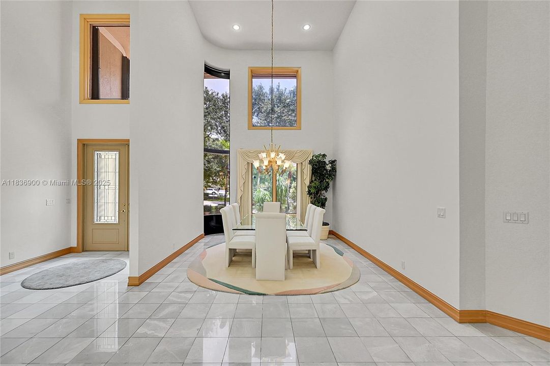 Formal Dining Room with Easy Kitchen Access for Serving!