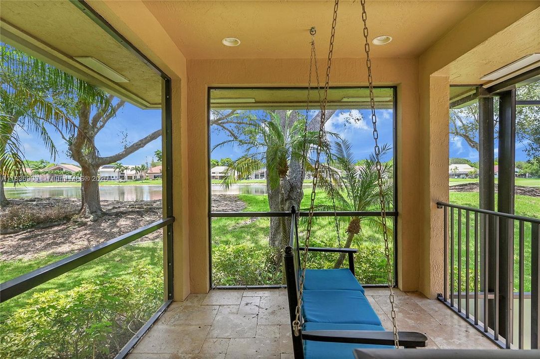 Porch Swing to Take in Magnificent Sunsets!