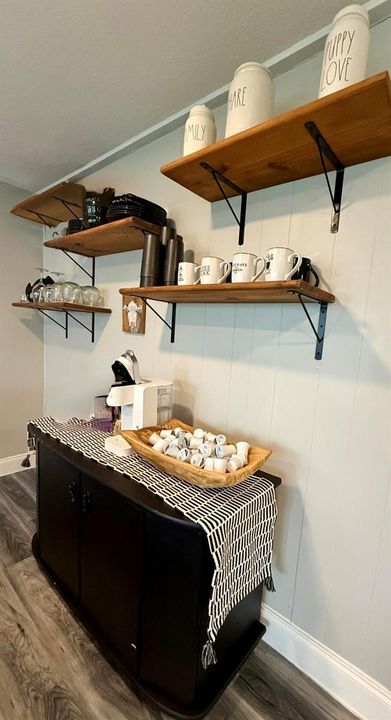 Shelving / Coffee bar