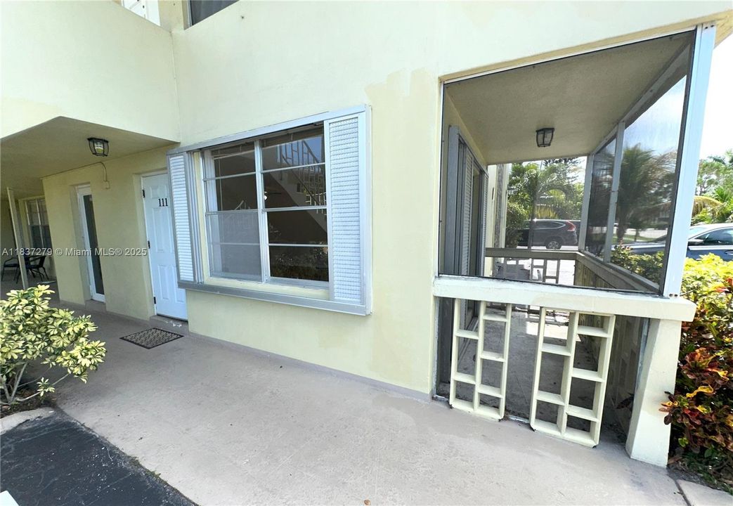 SCREENED PATIO AND FRONT AND KITCHEN DOORS