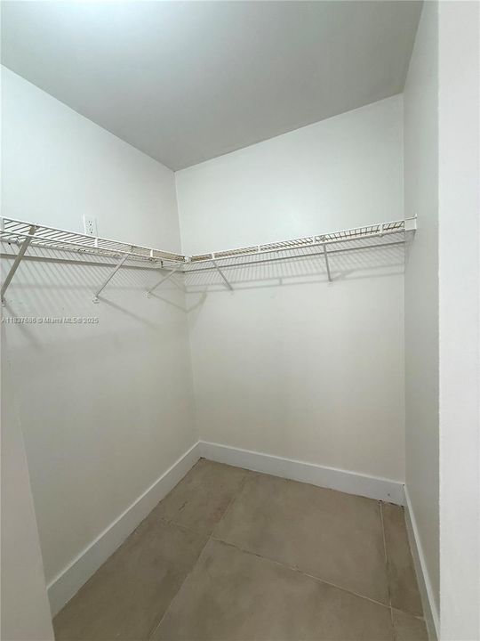 Primary walk in closet
