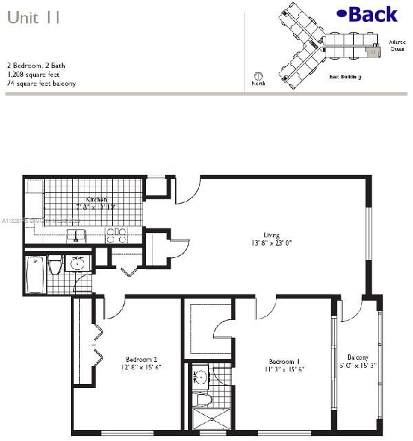 Active With Contract: $3,300 (2 beds, 2 baths, 1208 Square Feet)