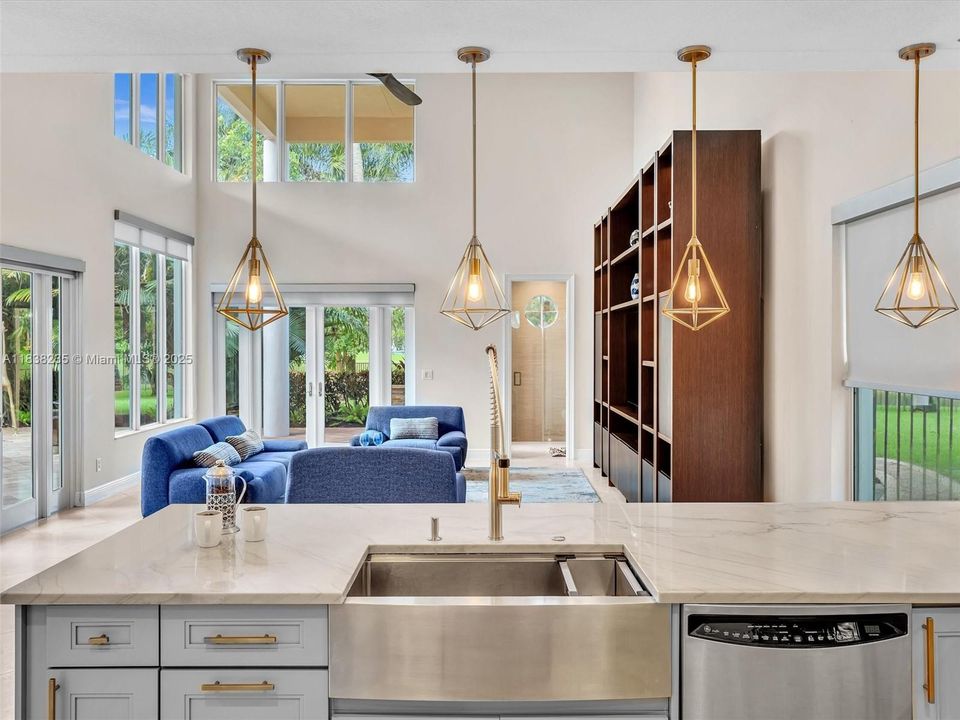 Overlooking family room