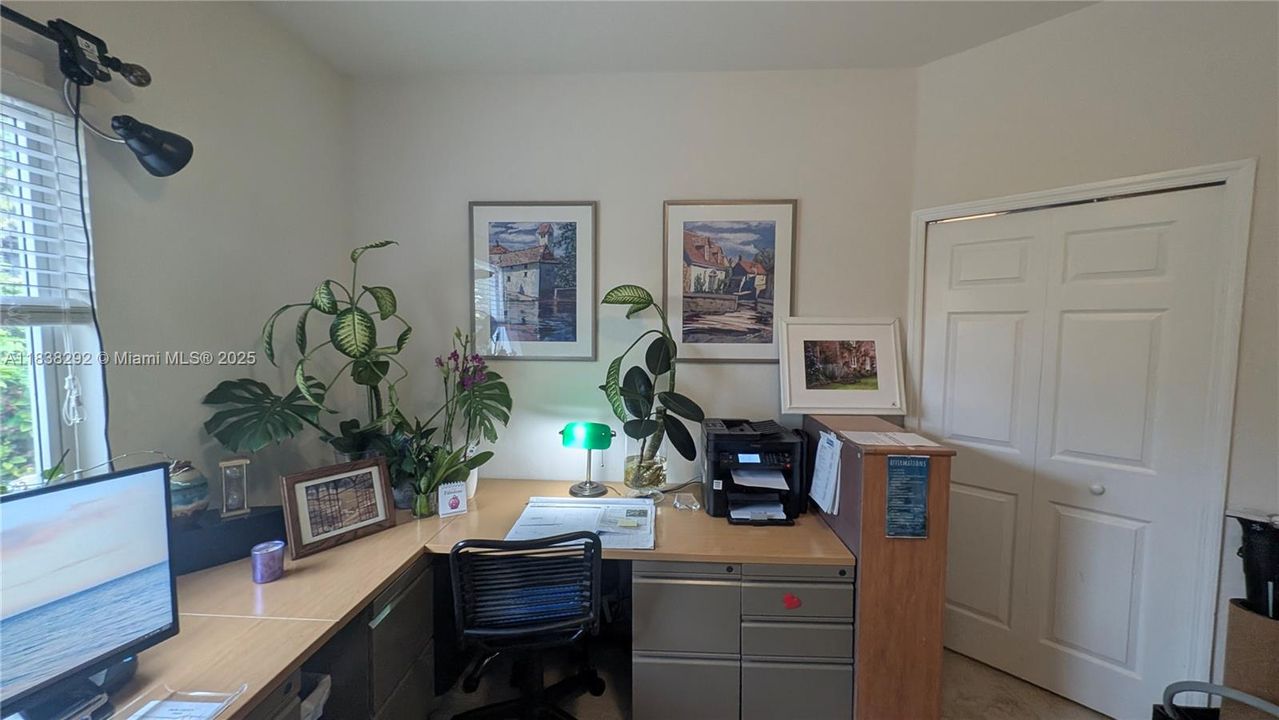 bedroom 2 Approx Measurements 12 x 12.2 +huge walk-in closet 7.7 x 6.11-currently being used as an office