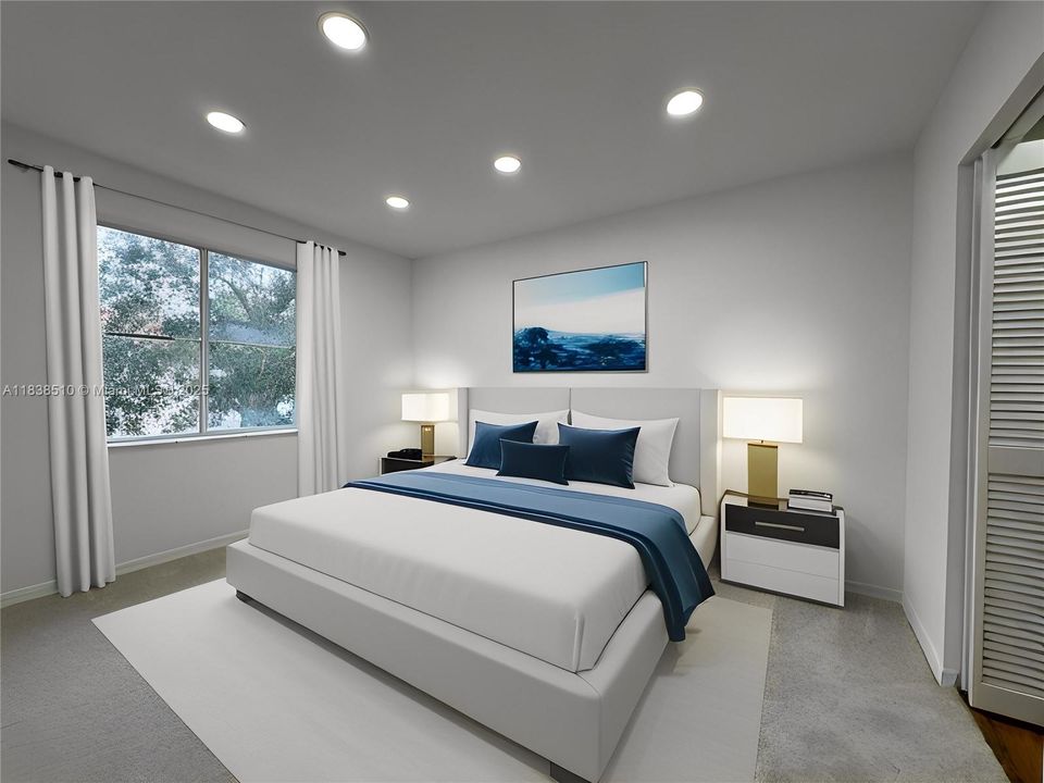 Bedroom 2 with virtual staging