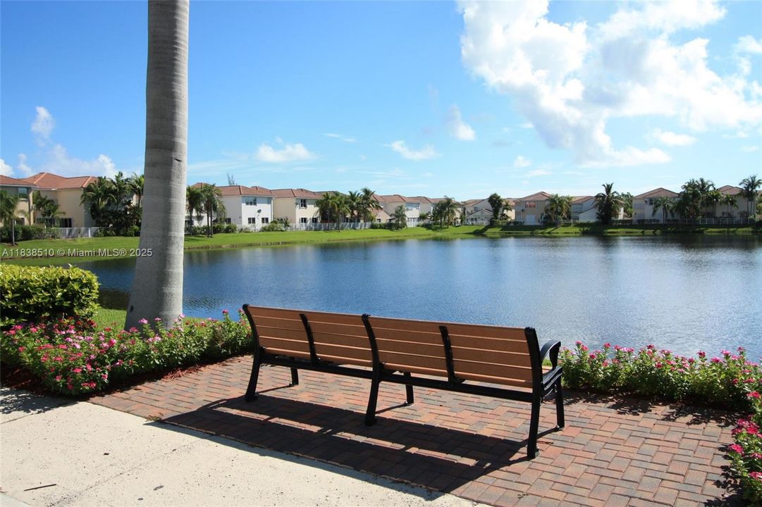 Benches throughout community