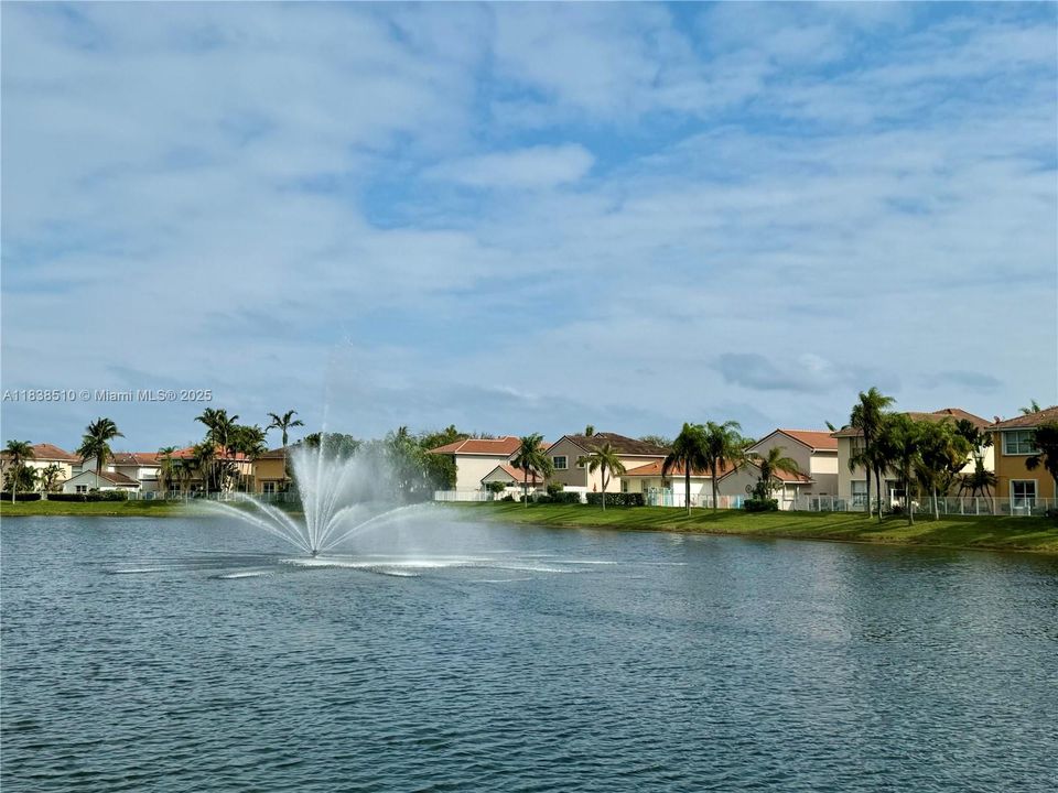 Fountains in lakes