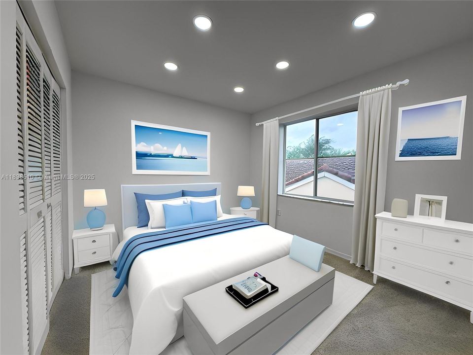 Bedroom 4 with virtual staging