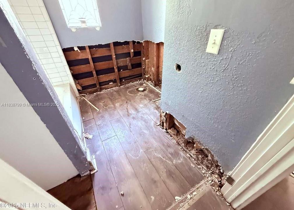 Bathroom Counter Removed