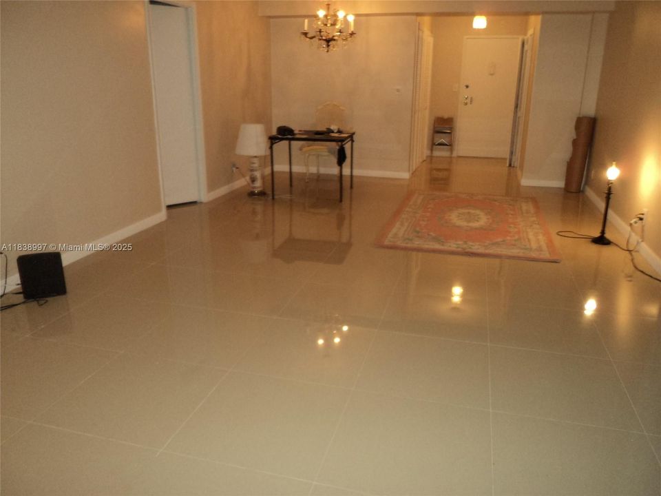 Large Living Room 23 x13 Feet Porcelien Tile-Like 1 Year Old