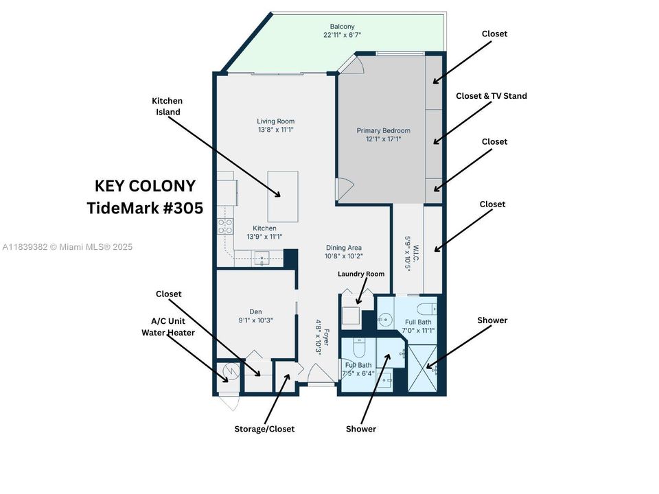 最近售出: $889,000 (1 贝兹, 2 浴室, 1059 平方英尺)
