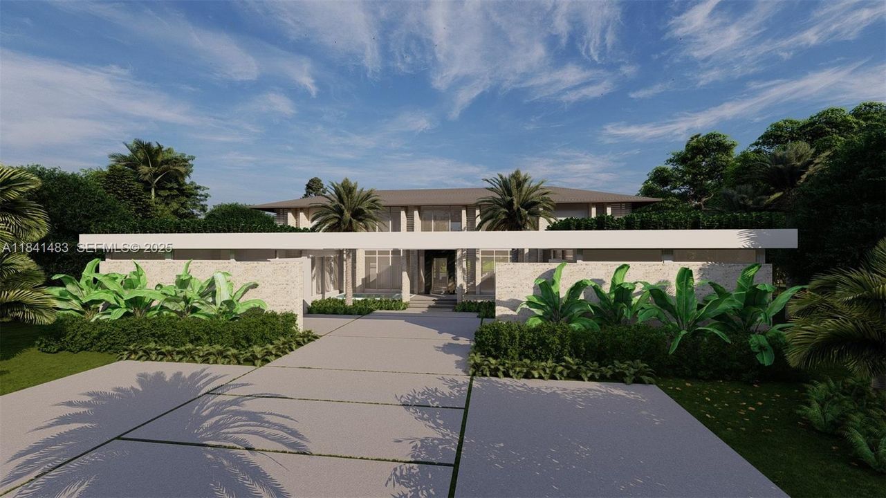 Architectural Design by Hamed Rodriguez- rendering is a stunning design option for this lot. (2)