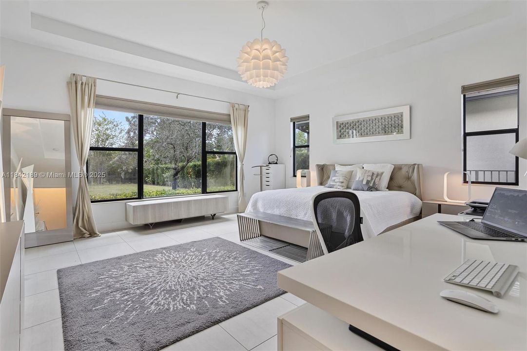 Large Master Bedroom with Electronic Shades