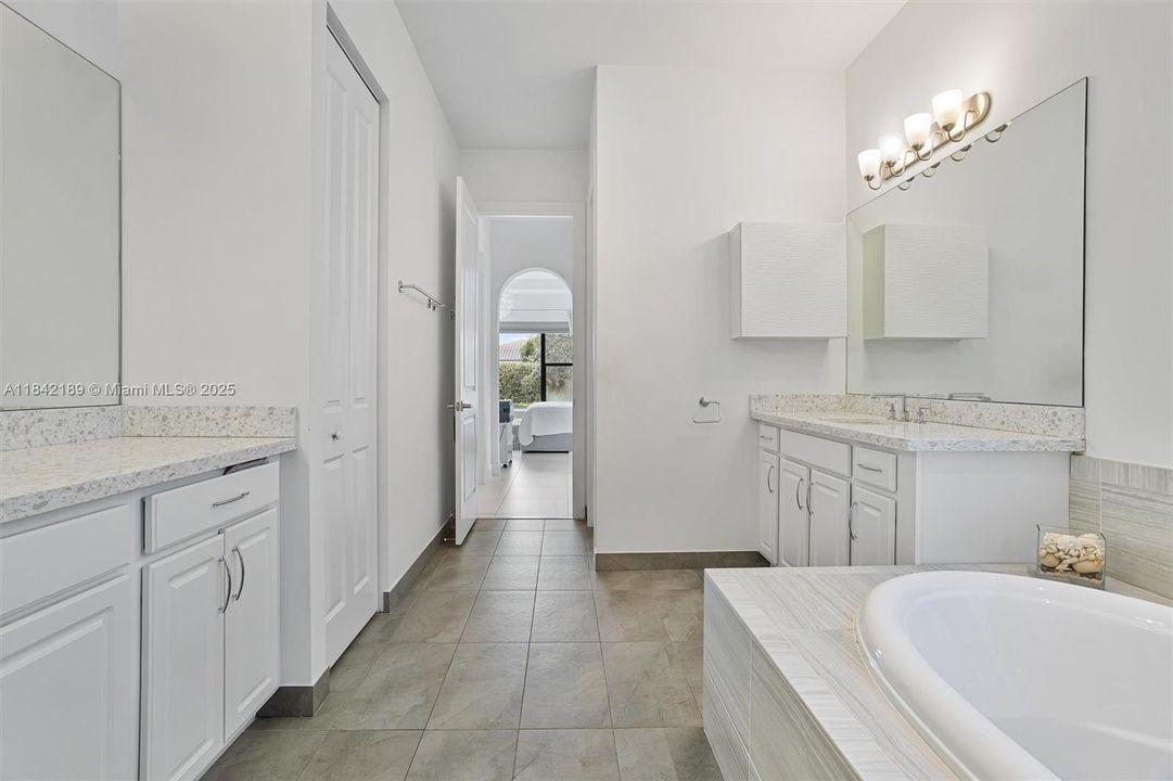 Spacious Master Bath with Dual Basins