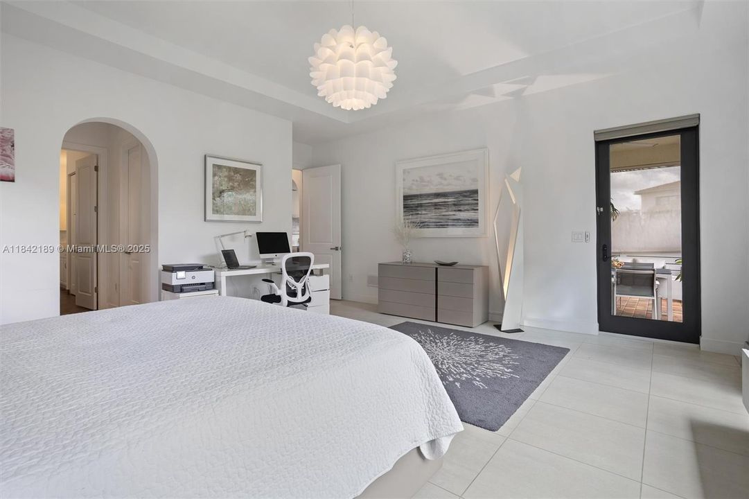 Spacious Master with Door to Patio