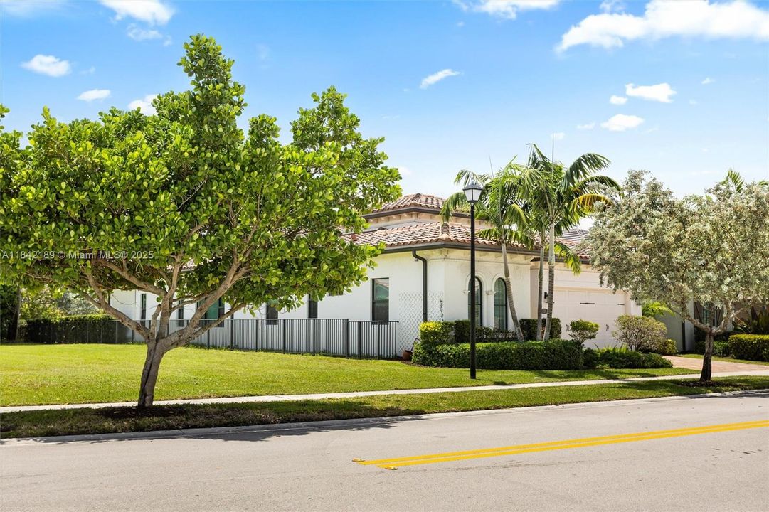 Front View Showing Fence