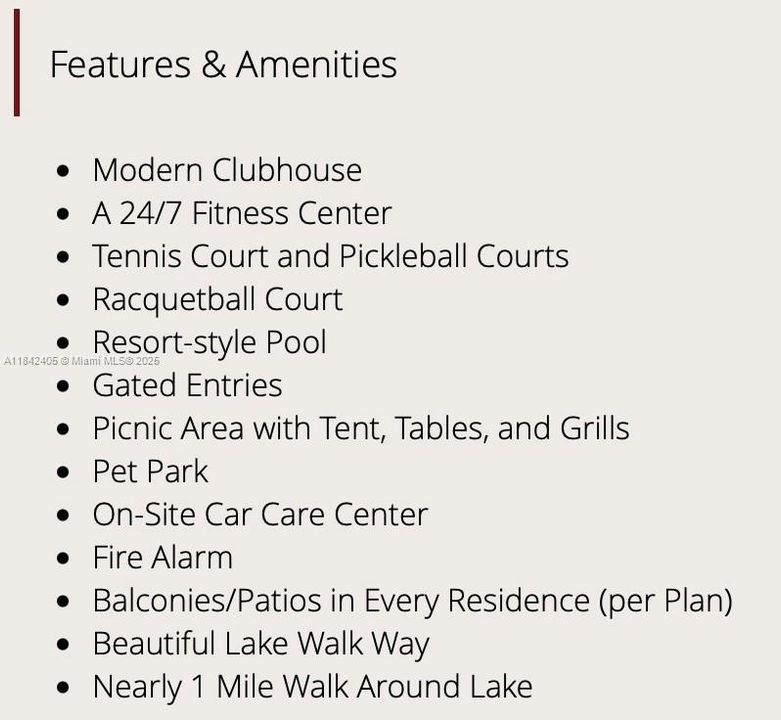 Amenities