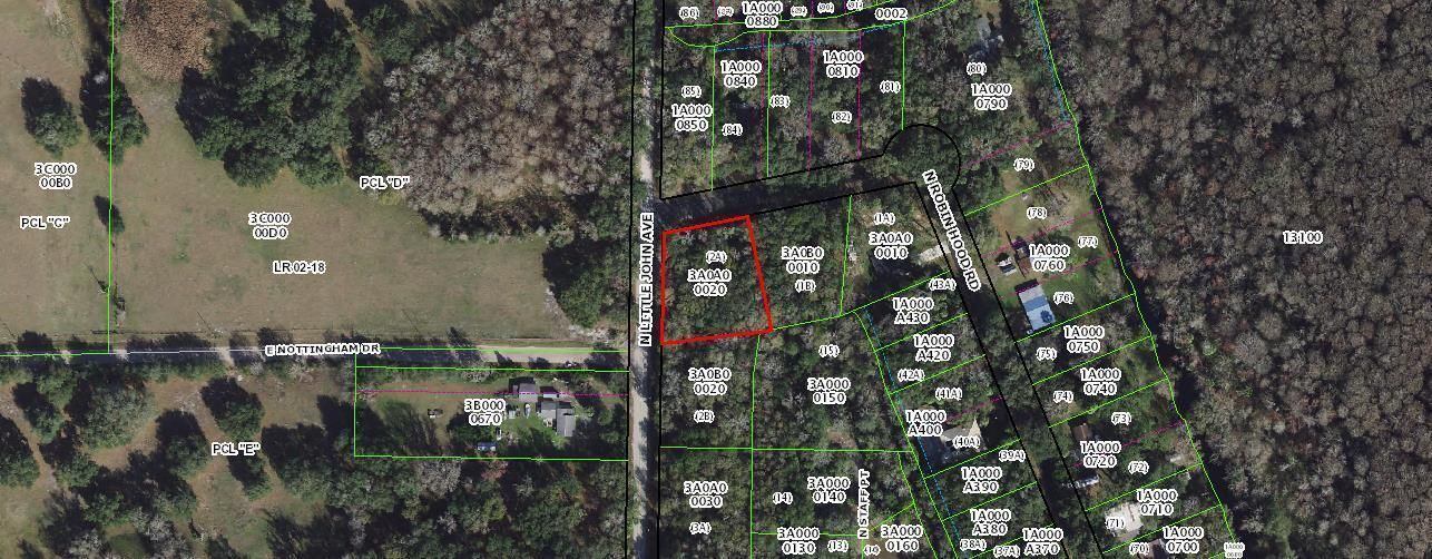 457 N Little John Map
