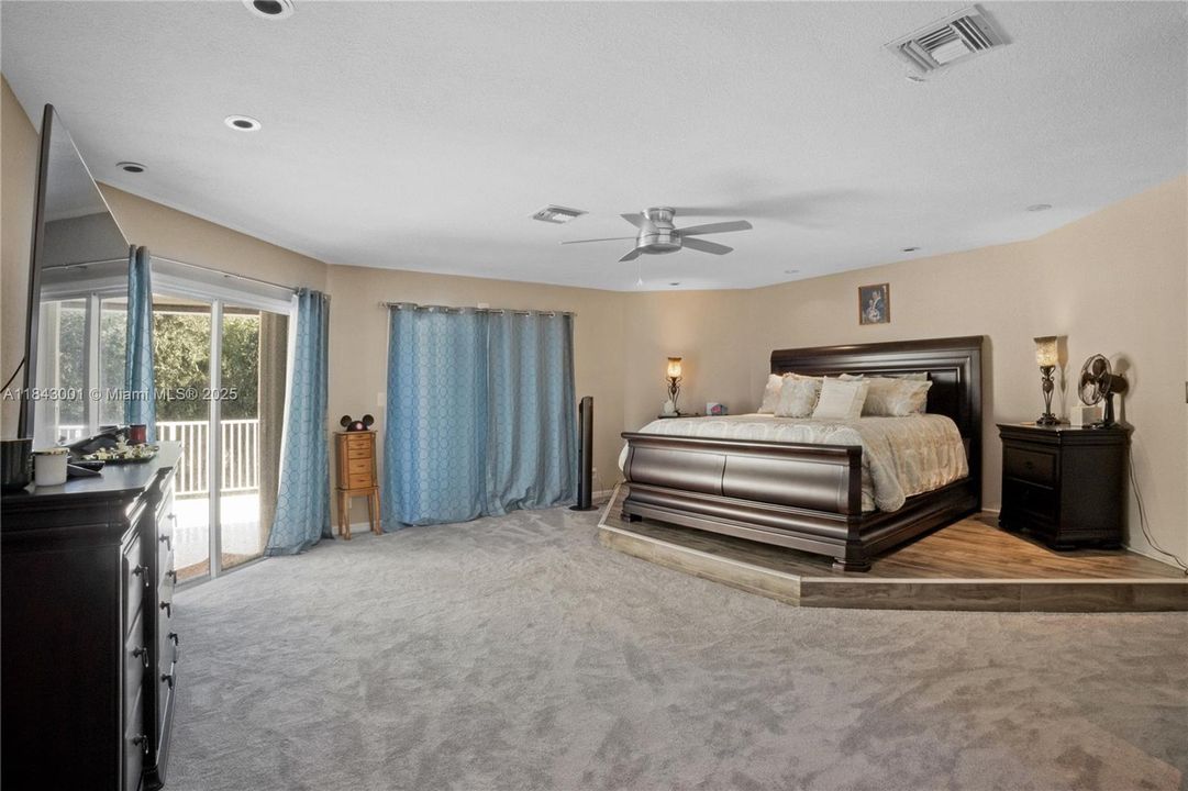 Entire second floor is primary suite with outside deck