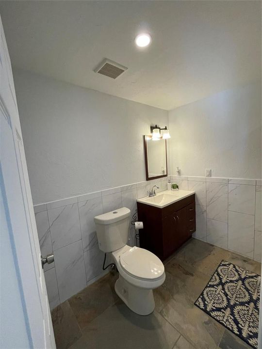 Bathroom off Laundry & Tack Room