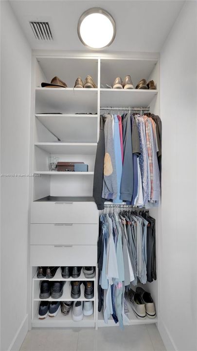 Second bedroom walk-in closet