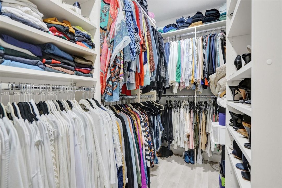 More shelves and lots of room for hanging clothes!