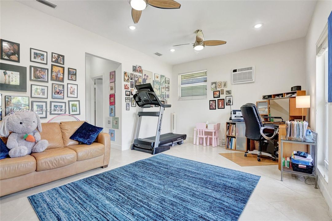 Lots of natural light.....room also has its own AC in addition to the home's AC.