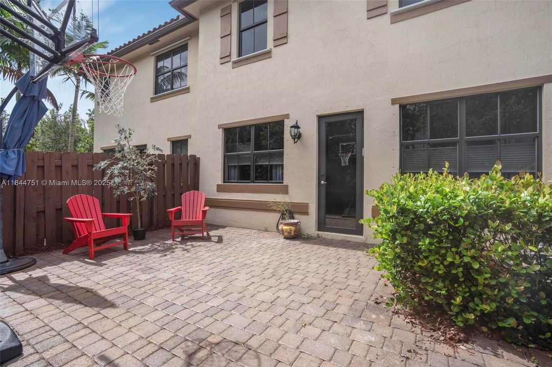 Patio on this side of community are 5ft larger than other homes.
