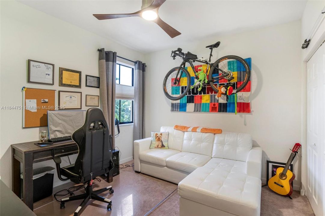 3rd bedroom with huge closet the span of the wall.