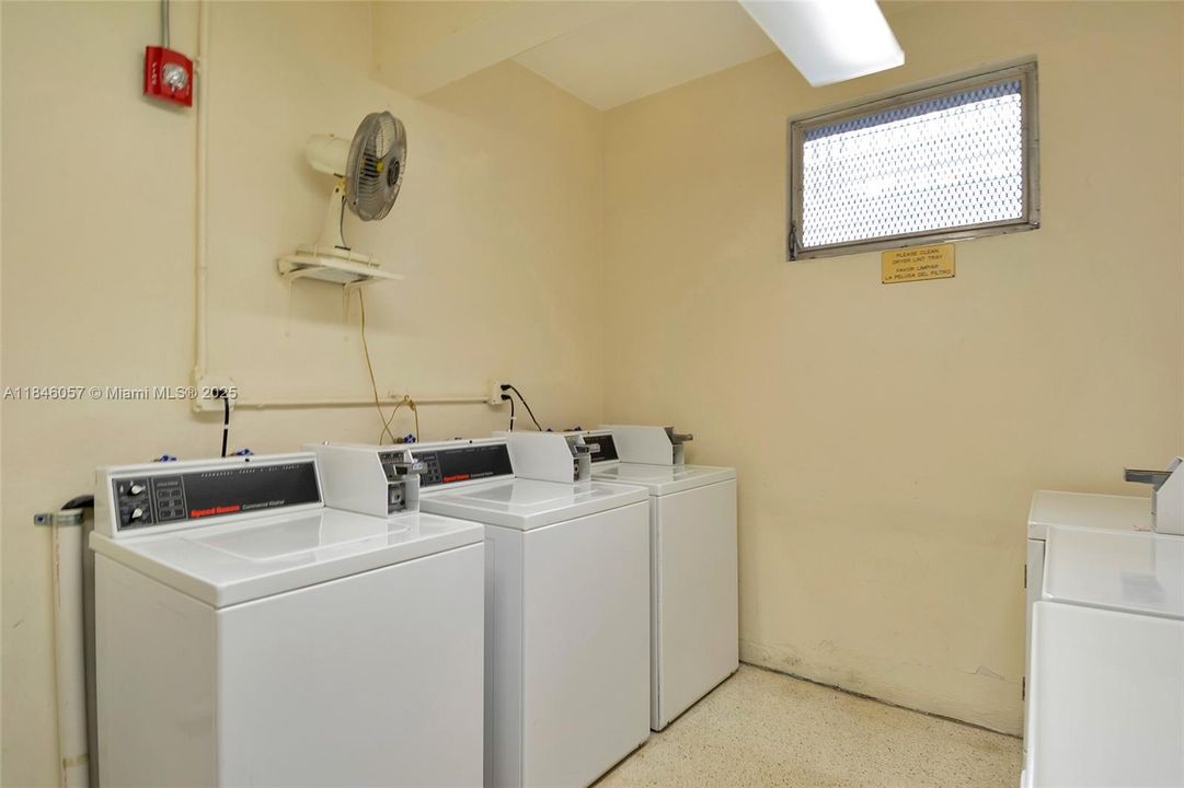 On-site laundry facilities
