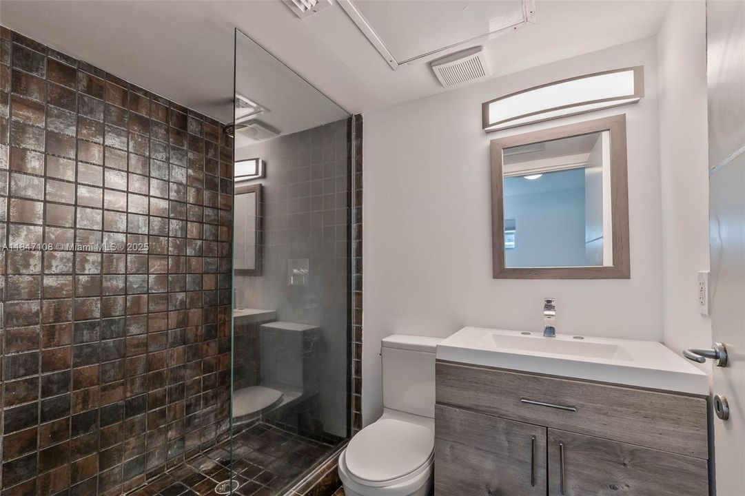 Large walk in shower