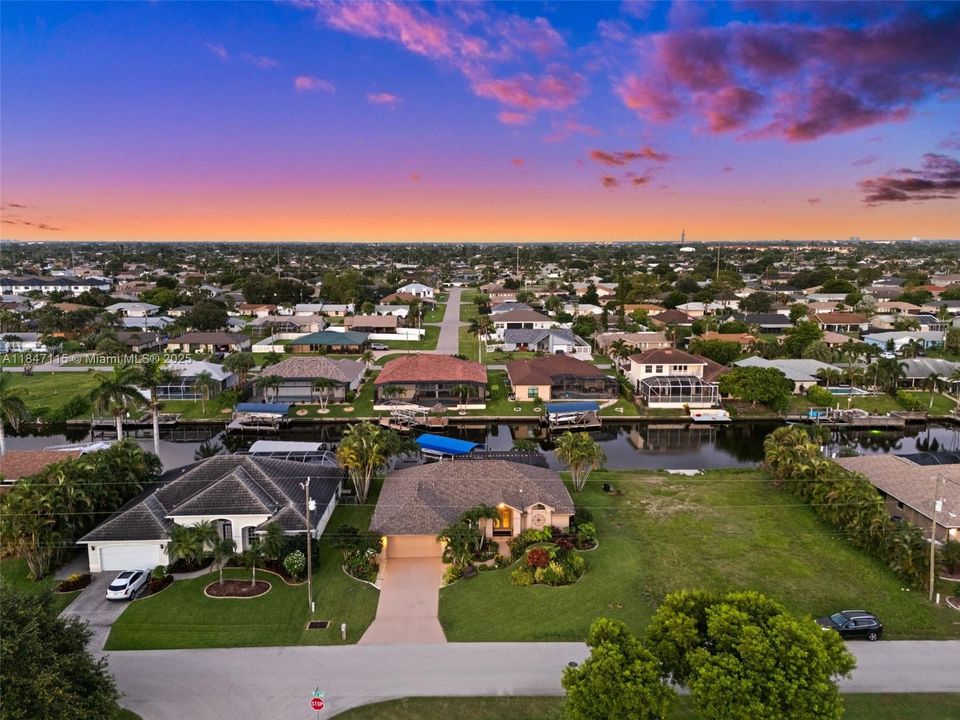 Pretty setting in the evening