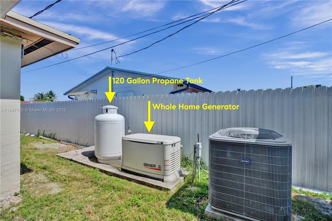 Whole Hole Generator and Propane Tank