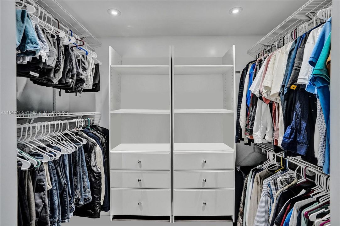 Primary Closet Digitally Cleaned